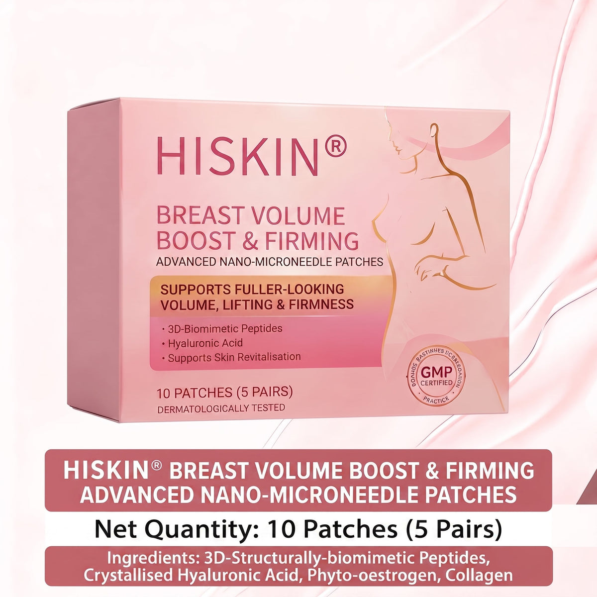 👩‍⚕️ Breast Firming & Fuller-Looking Curves HISKIN® — Advanced Nano-Microneedle Patch for Targeted Care