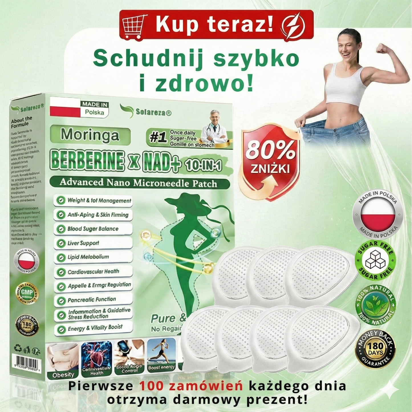 💥Oficjalny sklep ✨| 💯Plastry Solaroza® Premium Nano Needle (raz dziennie, efekty po 7 dniach), odpowiednie do trawienia, redukcji obrzęków, detoksykacji, bezdechu sennego i problemów ze stawami
