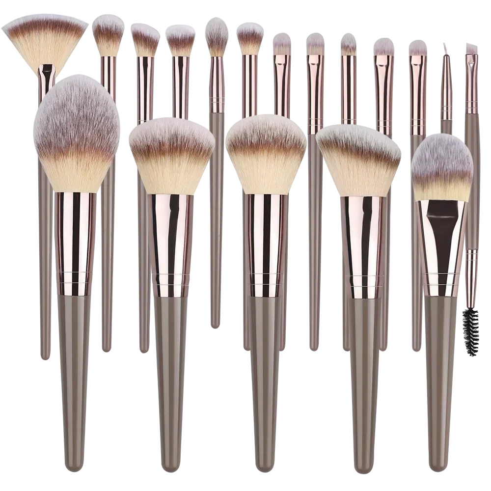 10-20PCS Makeup Brush Set Foundation Concealer Powder Eyeshadow Blush Brush Kabuki Blending Cosmetic Beauty Tool for Face