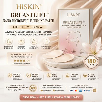 👩‍⚕️ Breast Firming & Fuller-Looking Curves HISKIN® — Advanced Nano-Microneedle Patch for Targeted Care -1